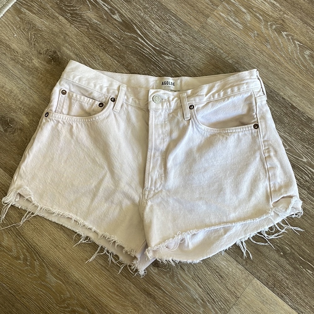 Agolde Parker shorts in White